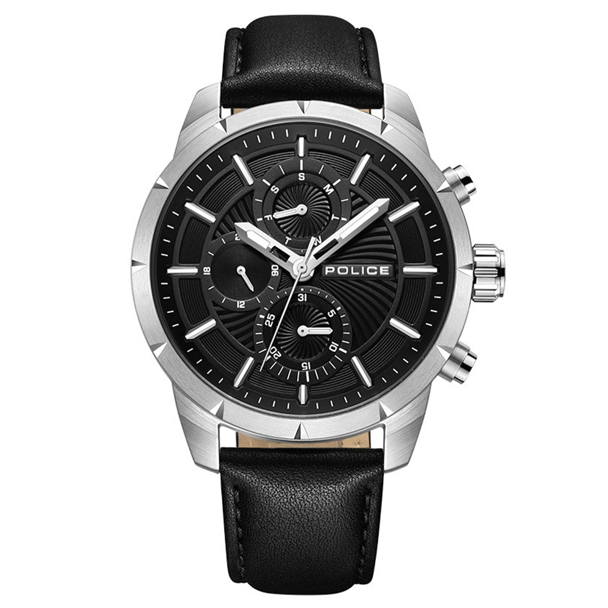 MONTRE POLICE HOMME M.FONCTION CUIR